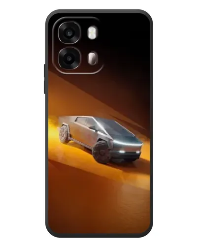 Чехол для OPPO A6s с картинкой «Cybertruck в пустыне»