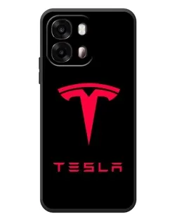 Чехол для OPPO A6s с картинкой «Tesla Red Logo»