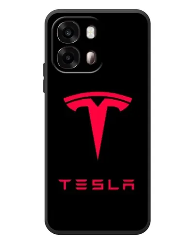 Чехол для OPPO A6s с картинкой «Tesla Red Logo»