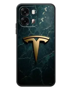 Чехол для OPPO A6s с картинкой «Мраморная Tesla Gold»