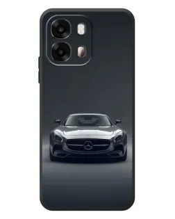 Чехол для OPPO A6s с картинкой «Mercedes на черном»