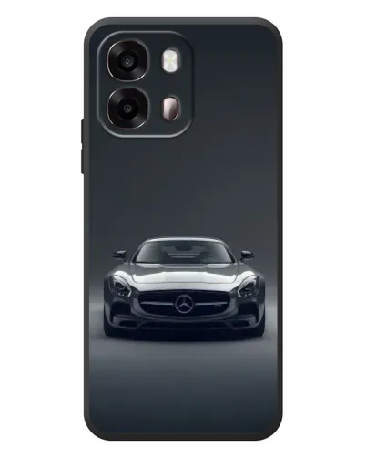Чехол для OPPO A6s с картинкой «Mercedes на черном»