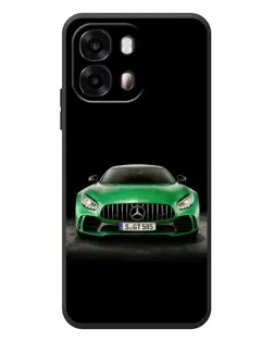 Чехол для OPPO A6s с картинкой «Mercedes — неоновый лого»