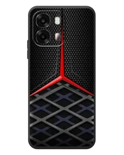 Чехол для OPPO A6s с картинкой «Mercedes Carbon Grid»