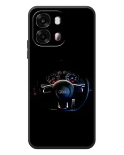 Чехол для OPPO A6s с картинкой «Салон Audi — руль» Чехол для OPPO A6s с картинкой «Салон Audi — руль»