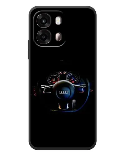 Чехол для OPPO A6s с картинкой «Салон Audi — руль»