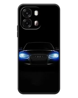 Чехол для OPPO A6s с картинкой «Audi в неоне»