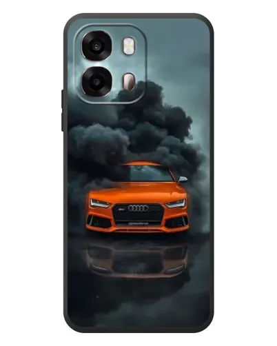 Чехол для OPPO A6s с картинкой «Audi в облаках дыма»