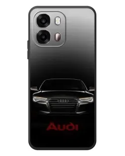 Чехол для OPPO A6s с картинкой «Audi — градиентный контур»