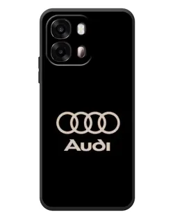Чехол для OPPO A6s с картинкой «Audi — золотой логотип»
