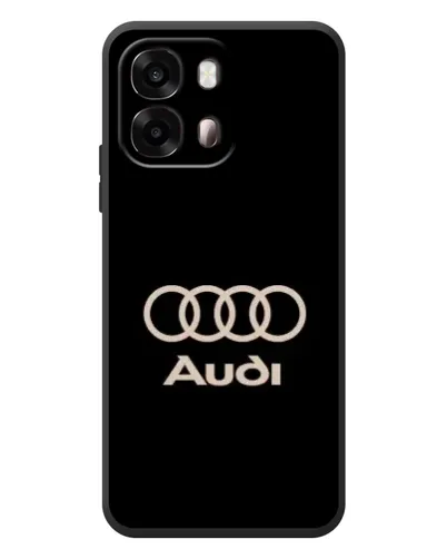 Чехол для OPPO A6s с картинкой «Audi — золотой логотип»