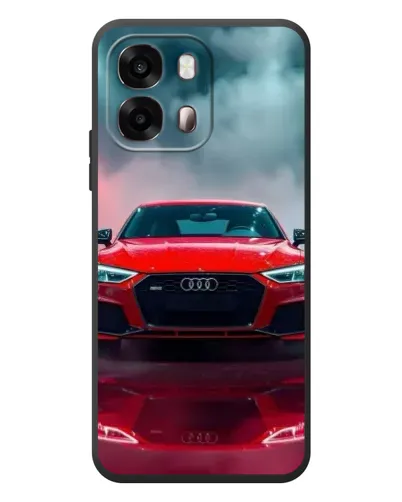 Чехол для OPPO A6s с картинкой «Audi RS — красный стиль»