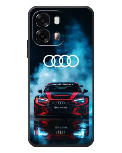 Чехол для OPPO A6s с картинкой «Audi Sport — неон»