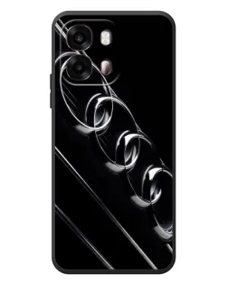 Чехол для OPPO A6s с картинкой «Audi — абстрактные кольца»