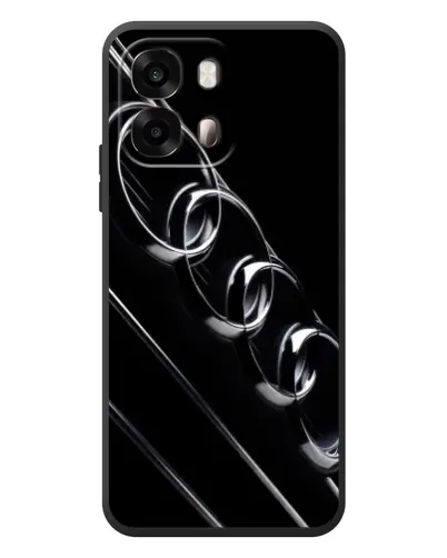 Чехол для OPPO A6s с картинкой «Audi — абстрактные кольца»