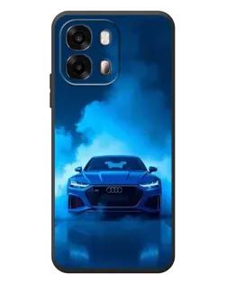 Чехол для OPPO A6s с картинкой «Audi — голубая энергия»
