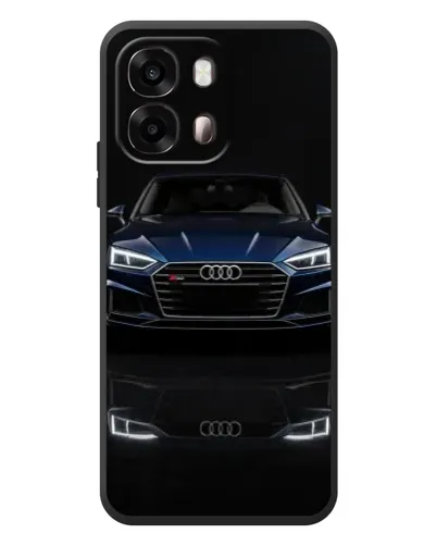 Чехол для OPPO A6s с картинкой «Audi — ночное отражение»