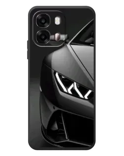 Чехол для OPPO A6s с картинкой «Lamborghini фары детализация»
