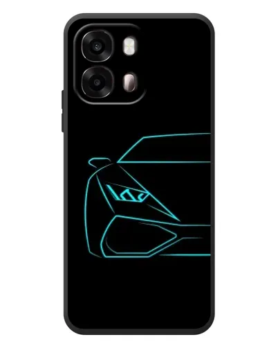 Чехол для OPPO A6s с картинкой «Голубой силуэт Lamborghini» Чехол для OPPO A6s с картинкой «Голубой силуэт Lamborghini»