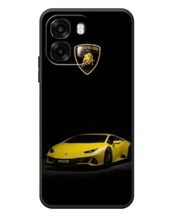 Чехол для OPPO A6s с картинкой «Lamborghini желтый акцент»