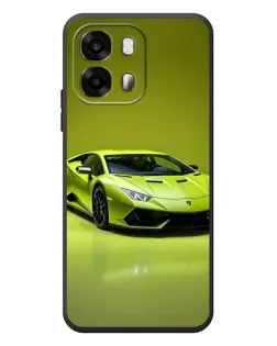 Чехол для OPPO A6s с картинкой «Салатовый Lamborghini Huracan»