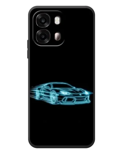 Чехол для OPPO A6s с картинкой «Неоновый контур Lamborghini» Чехол для OPPO A6s с картинкой «Неоновый контур Lamborghini»