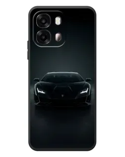 Чехол для OPPO A6s с картинкой «Черный Lamborghini Aventador»