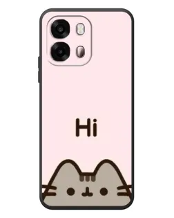 Чехол для OPPO A6s с картинкой «Пушин говорит Hi»