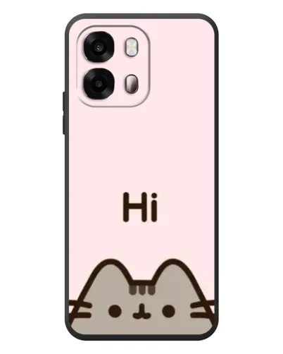 Чехол для OPPO A6s с картинкой «Пушин говорит Hi» Чехол для OPPO A6s с картинкой «Пушин говорит Hi»