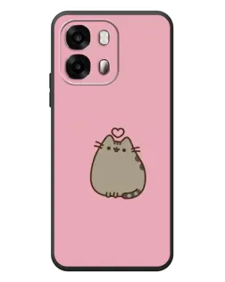 Чехол для OPPO A6s с картинкой «Pusheen сердце»