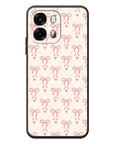 Чехол для OPPO A6s с картинкой «Розовые бантики Coquette»
