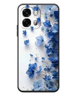 Чехол для OPPO A6s с картинкой «Голубой цветочный каскад»