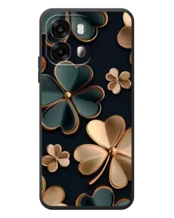Чехол для OPPO A6s с картинкой «Клевер в золоте»