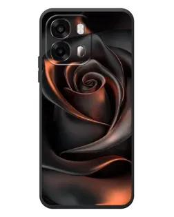 Чехол для OPPO A6s с картинкой «Шелковая черная роза»