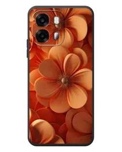 Чехол для OPPO A6s с картинкой «Оранжевый макро цветок»