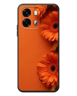 Чехол для OPPO A6s с картинкой «Оранжевые герберы»