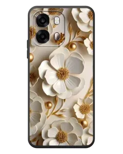 Чехол для OPPO A6s с картинкой «Белие бумажние  цвети»