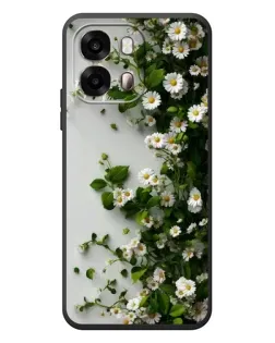 Чехол для OPPO A6s с картинкой «Ветка мелких белых цветов»