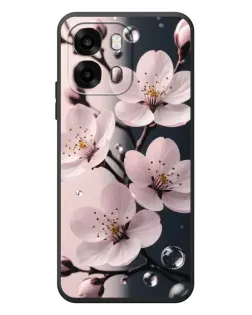 Чехол для OPPO A6s с картинкой «Нежная сакура и капли»