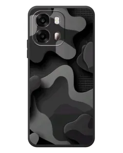 Чехол для OPPO A6s с картинкой «Темный абстрактный камуфляж»