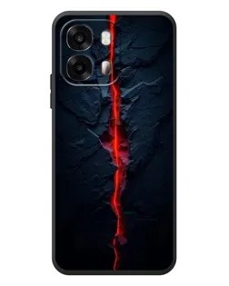 Чехол для OPPO A6s с картинкой «Kрасная лавовая трещина»