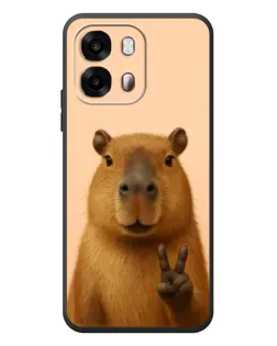 Чехол для OPPO A6s с картинкой «Капибара виктория»