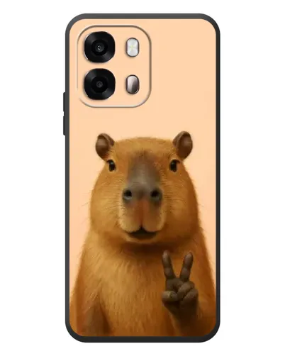 Чехол для OPPO A6s с картинкой «Капибара виктория»