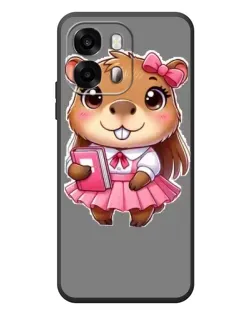 Чехол для OPPO A6s с картинкой «Девочка капибара»