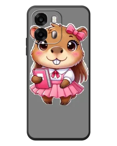 Чехол для OPPO A6s с картинкой «Девочка капибара»