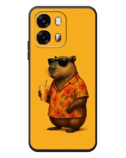 Чехол для OPPO A6s с картинкой «Капибара на отдыхе»