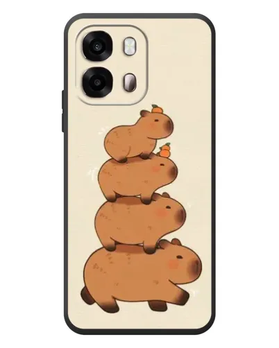 Чехол для OPPO A6s с картинкой «Башня из капибар»