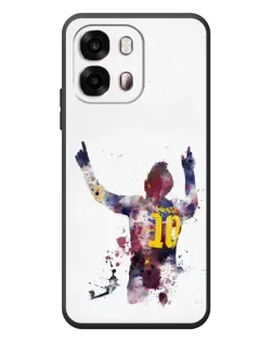 Чехол для OPPO A6s с картинкой «Акварельный Месси Барселона»