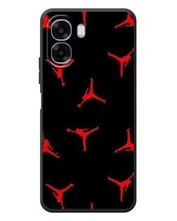Чехол для OPPO A6x с картинкой «Jordan Red Pattern»