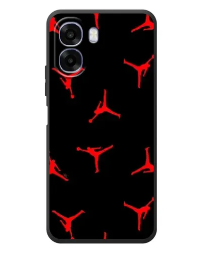 Чехол для OPPO A6x с картинкой «Jordan Red Pattern»